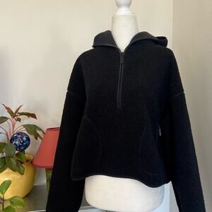 Uniqlo Black Fleece Hooded Half Zip Jacket